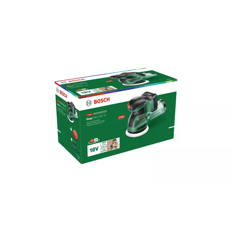 Bosch EasyOrbit 18V-10 Orbitaallihvmasin 23000 OPM Must, Roheline
