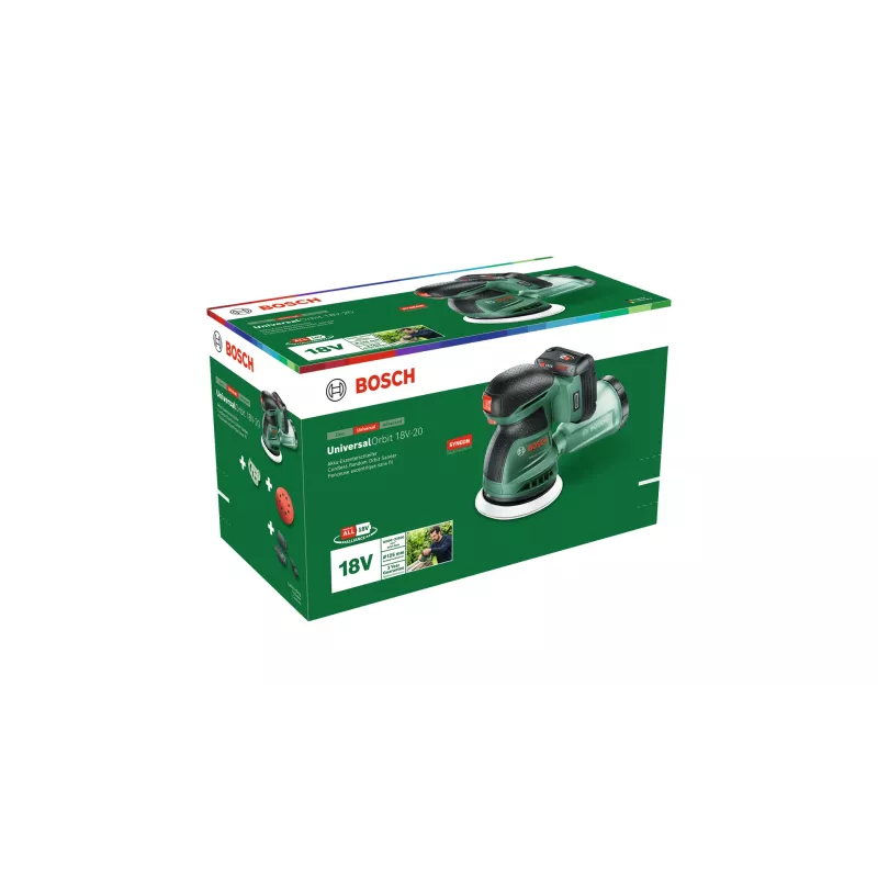 Bosch UniversalOrbit 18V-20 Orbitaallihvija 23000 OPM Must, Roheline