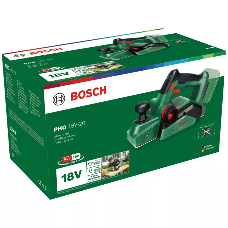 Bosch PHO 18V-20 (Ainult tööriist, pappkarp), Roheline, 2 mm, Aku, 18 V, 171 mm, 291 mm
