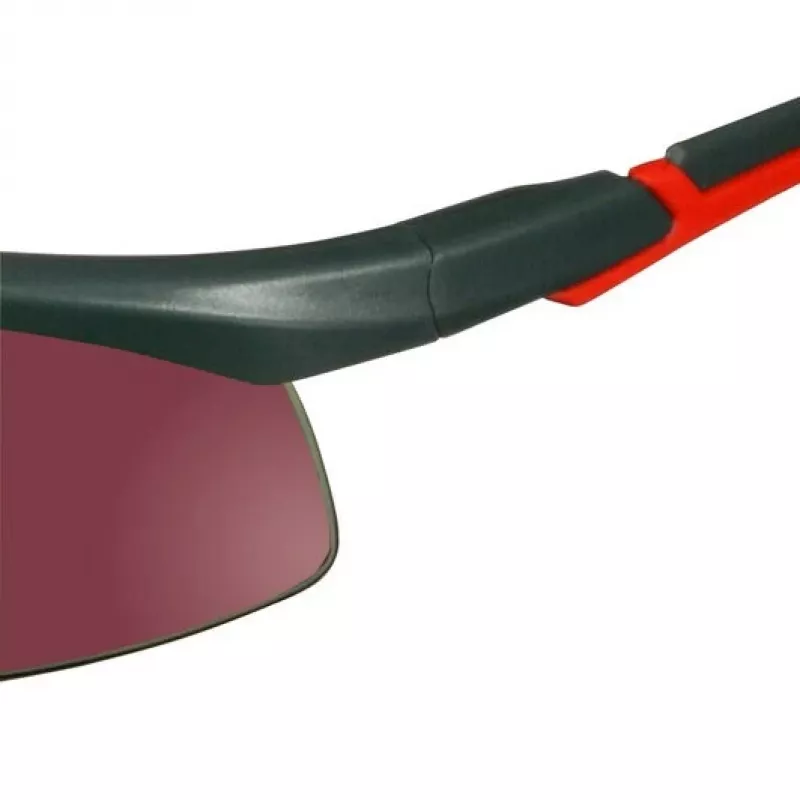 3M S2024AS-RED kaitseprillid Kaitseprillid Plastikust Hall, Punane