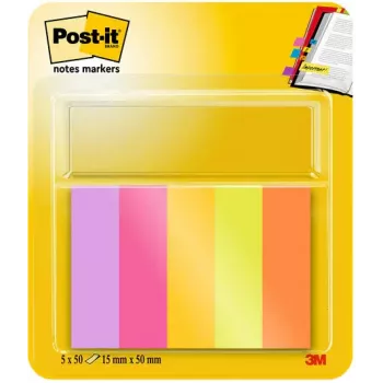 3M 7100259441 märkmepaber Ristkülik Roheline, Oranž, Roosa, Violetne, Kollane 50 lehte Isekleepuv