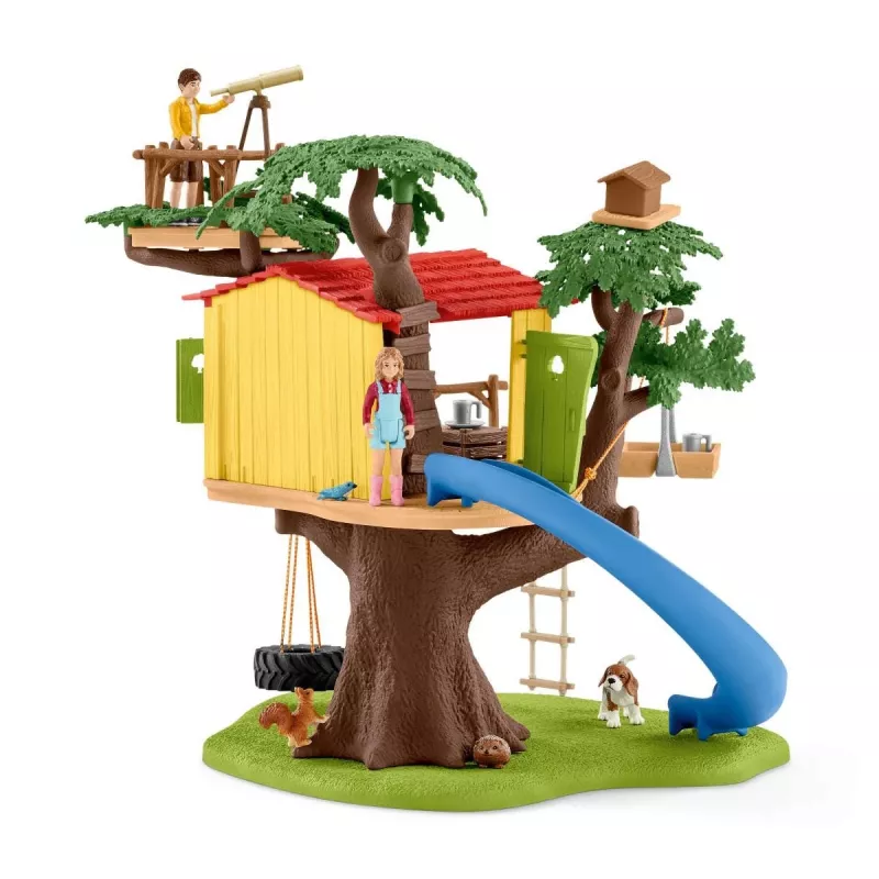 schleich FARM WORLD Seiklus-puumaja, Talu, Taluloomad/talumänguasjad, 3 a, Mitmevärviline, Plastik