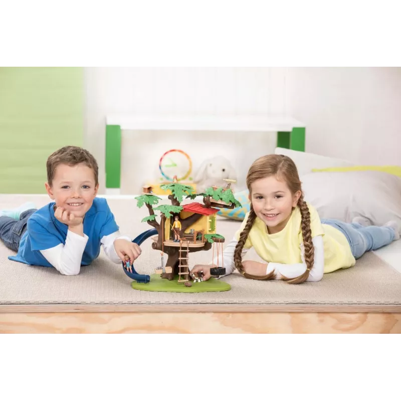 schleich FARM WORLD Seiklus-puumaja, Talu, Taluloomad/talumänguasjad, 3 a, Mitmevärviline, Plastik