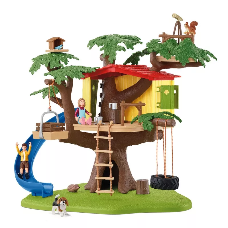 schleich FARM WORLD Seiklus-puumaja, Talu, Taluloomad/talumänguasjad, 3 a, Mitmevärviline, Plastik