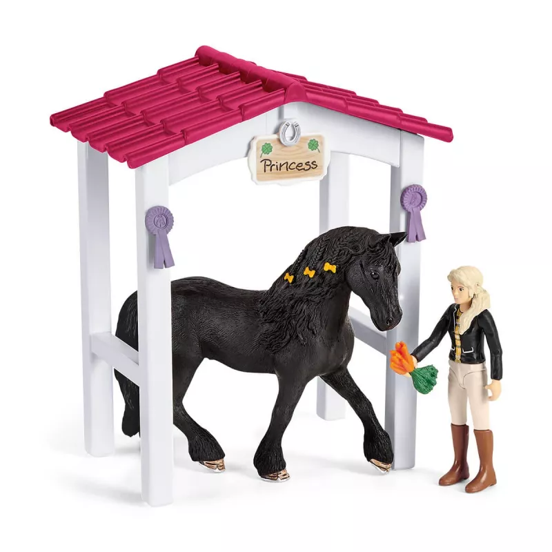 schleich HORSE CLUB hobuseboks koos Tori ja Princessiga, hobusetall, hobused, 5 a, mitmevärviline, plastik