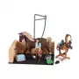 schleich HORSE CLUB Pesemisala koos Emily ja Lunaga, Loom, Hobusetall, Hobused, 5 a, Mitmevärviline, Plastik