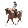 schleich HORSE CLUB Pesemisala koos Emily ja Lunaga, Loom, Hobusetall, Hobused, 5 a, Mitmevärviline, Plastik