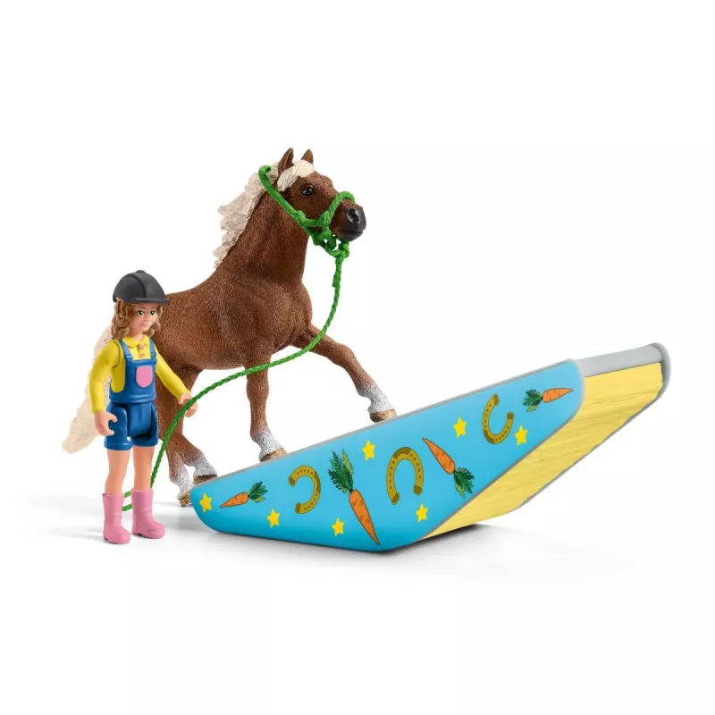 schleich Poni agilitytreening, Agility, Taluloomad / talumänguasjad, 3 a, Mitmevärviline, Plast