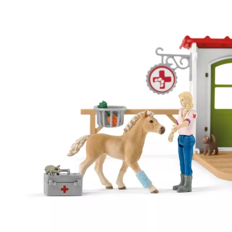 schleich Veterinaarpraksis koos lemmikloomadega, Talu, Taluloomad / talumänguasjad, 3 a, Mitmevärviline