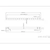 Multibrackets M pikendustoru laekinnitus must 3000 mm, Toru, Must, Teras, 4,55 kg, 4,55 kg, 55 mm