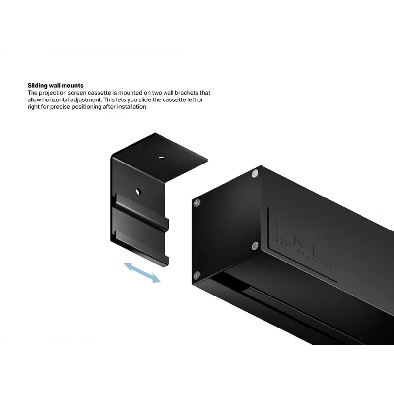 Multibrackets M 16:9 motoriseeritud projektsiooniekraan 300x168, 135 tolli Must Edition