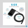 HP 65W USB-C õhuke reisitoiteadapter, sülearvuti, universaalne, 90 V, 47 - 63 Hz, 65 W, 20 V