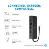 HP 65W USB-C õhuke reisitoiteadapter, sülearvuti, universaalne, 90 V, 47 - 63 Hz, 65 W, 20 V