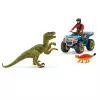 Mängukomplekt Schleich Dinosaurs Quad Escape from Velociraptor