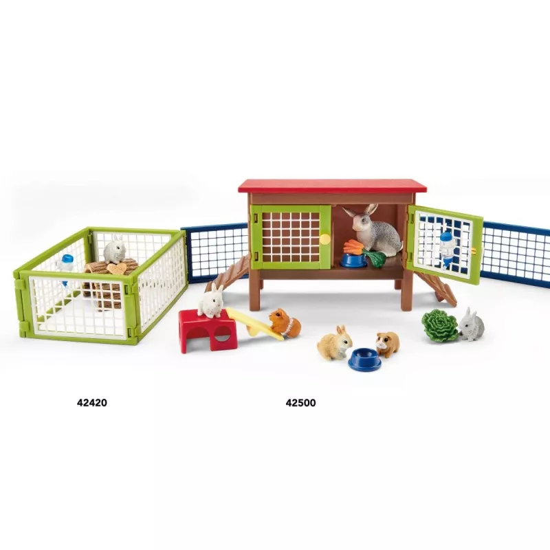 Küüliku ja merisea puur Schleich FARM WORLD 42500