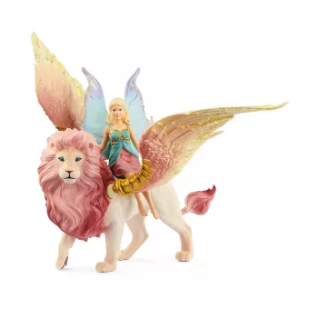Schleich BAYALA haldjas lendaval tiivulisel lõvil kujukesed