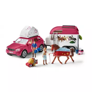 Seiklus/märul Schleich HORSE CLUB Hobuse seiklused auto ja haagisega