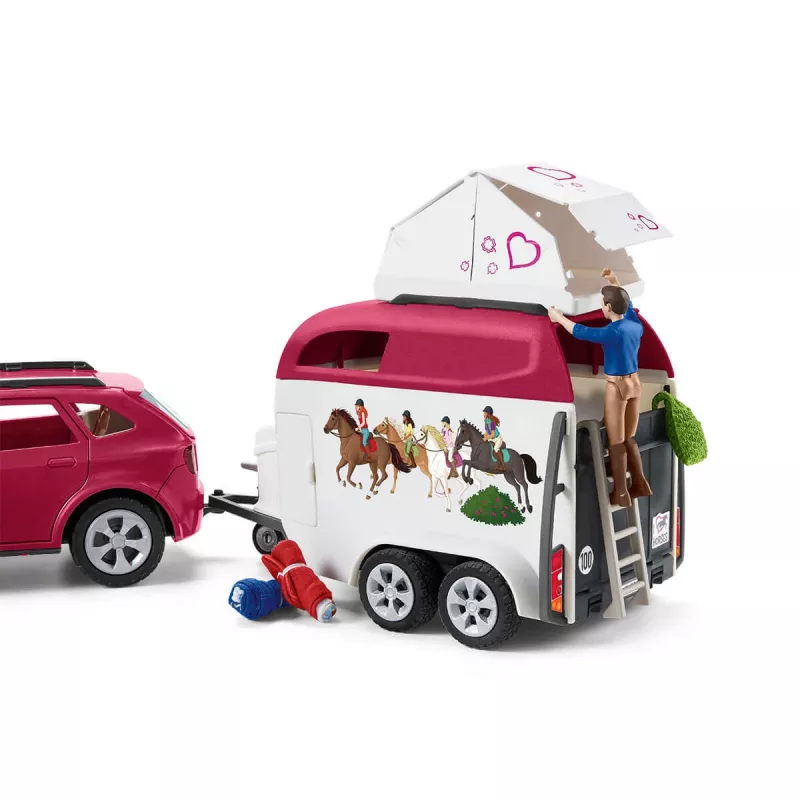 Seiklus/märul Schleich HORSE CLUB Hobuse seiklused auto ja haagisega