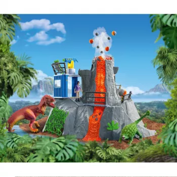 Animal Schleich Dinosaurs Volcano Expedition Base Camp Mitmevärviline 42564