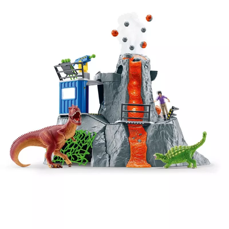 Animal Schleich Dinosaurs Volcano Expedition Base Camp Mitmevärviline 42564