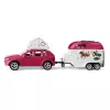 schleich HORSE CLUB Hobuste seiklused auto ja haagisega, Action/Adventure, Telkimine, Hobused, 5 aastat, Mitmevärviline, Plast