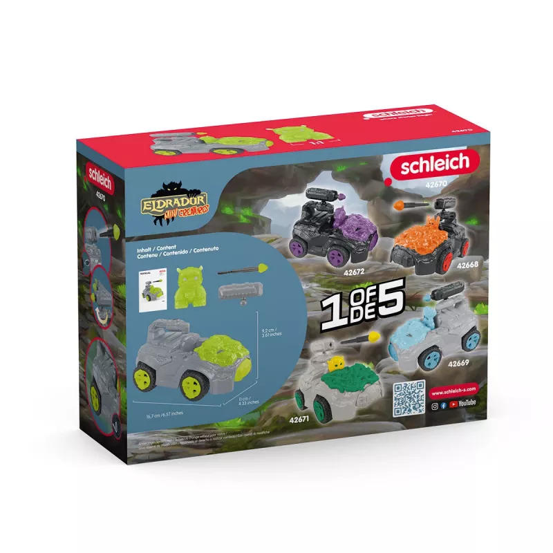 Sõiduk Schleich ELDRADOR CREATURES Stone CrashMobile Mini Creature 7-12 aastat
