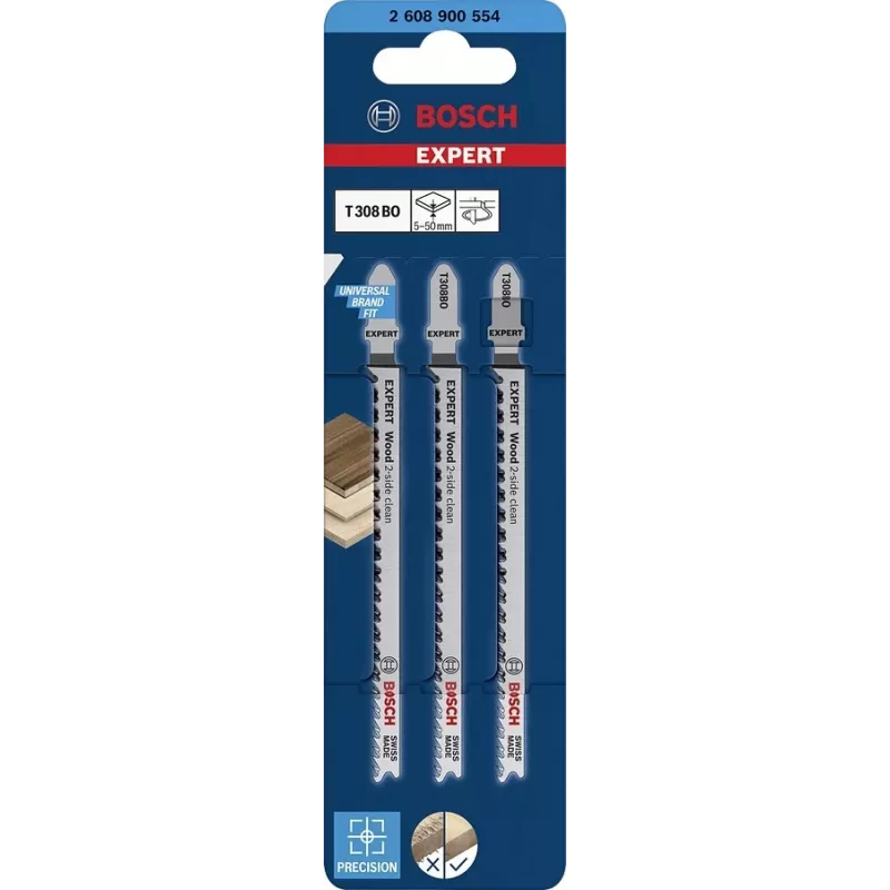 Bosch Expert 2608900554 Tikksaeleht Kõrge süsinikusisaldusega teras (HCS) 3 tk