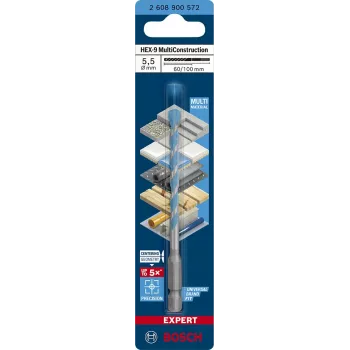 Mitmekülgne puuritera Bosch EXPERT HEX‑92608900572 5,5 mm läbimõõt, 60 mm pikkus