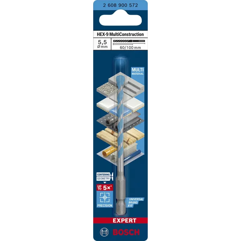 Mitmekülgne puuritera Bosch EXPERT HEX‑92608900572 5,5 mm läbimõõt, 60 mm pikkus