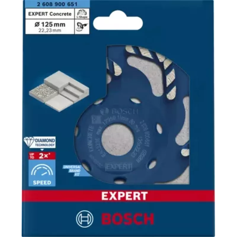 Bosch 2 608 900 651 rootortööriista lihvimis-/lihvapaberitarvik Betoon
