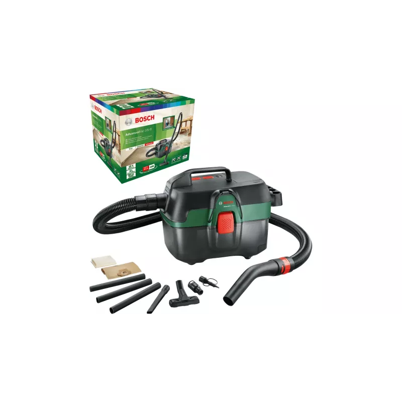 Bosch AdvancedVac 18V-8 8 L Silindertolmuimeja Kuiv&märg Tolmukott