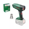 Kuumaõhupuhur Bosch EasyHeat 18V-500 — juhtmeta, 72 W, 4 Ah aku, 350–450 °C, püstolkäepide, roheline