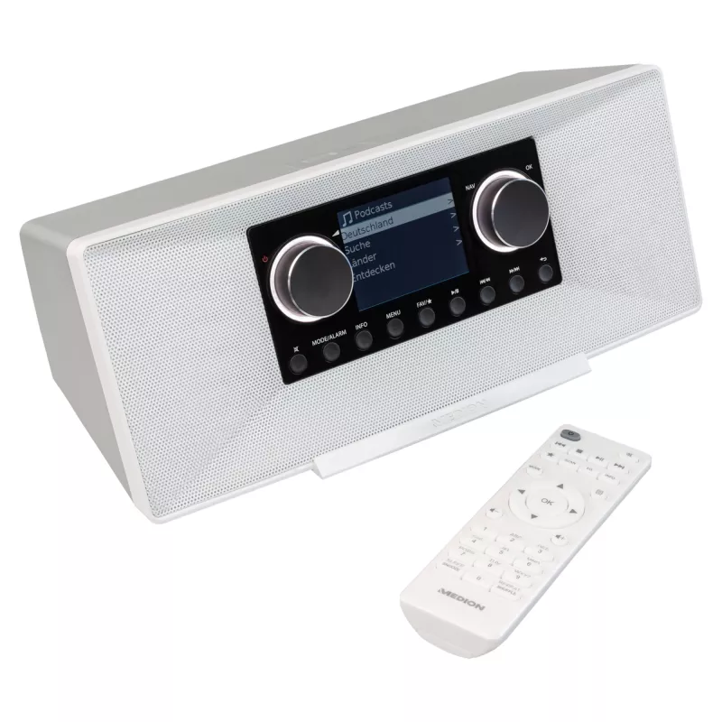 MEDION LIFE P85333 Internetiraadio analoog ja digitaalne valge