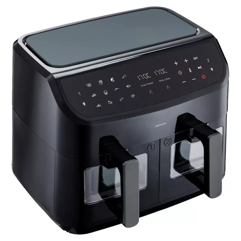 MEDION LIFE P20 Double 8,7 L 2600 W kuumaõhufritüür Must