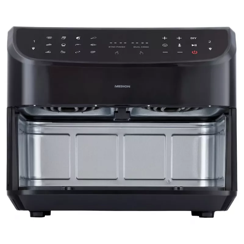 MEDION LIFE P20 Double 8,7 L 2600 W kuumaõhufritüür Must