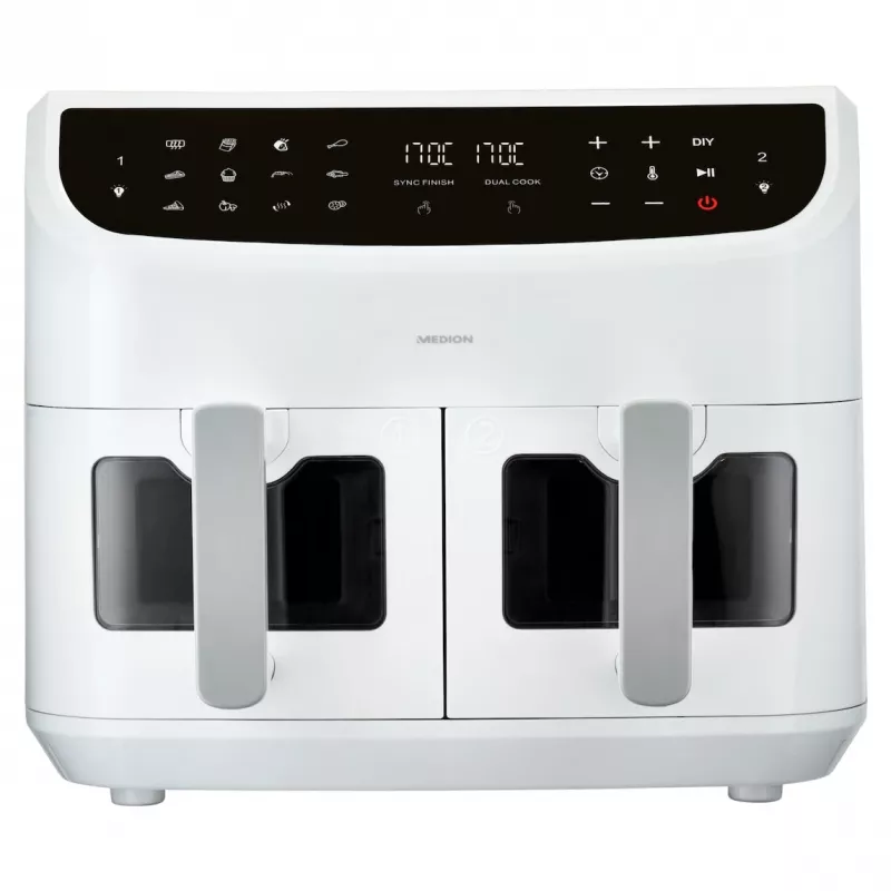 MEDION LIFE P20 Double 8,7 L 2600 W kuumaõhufritüür valge