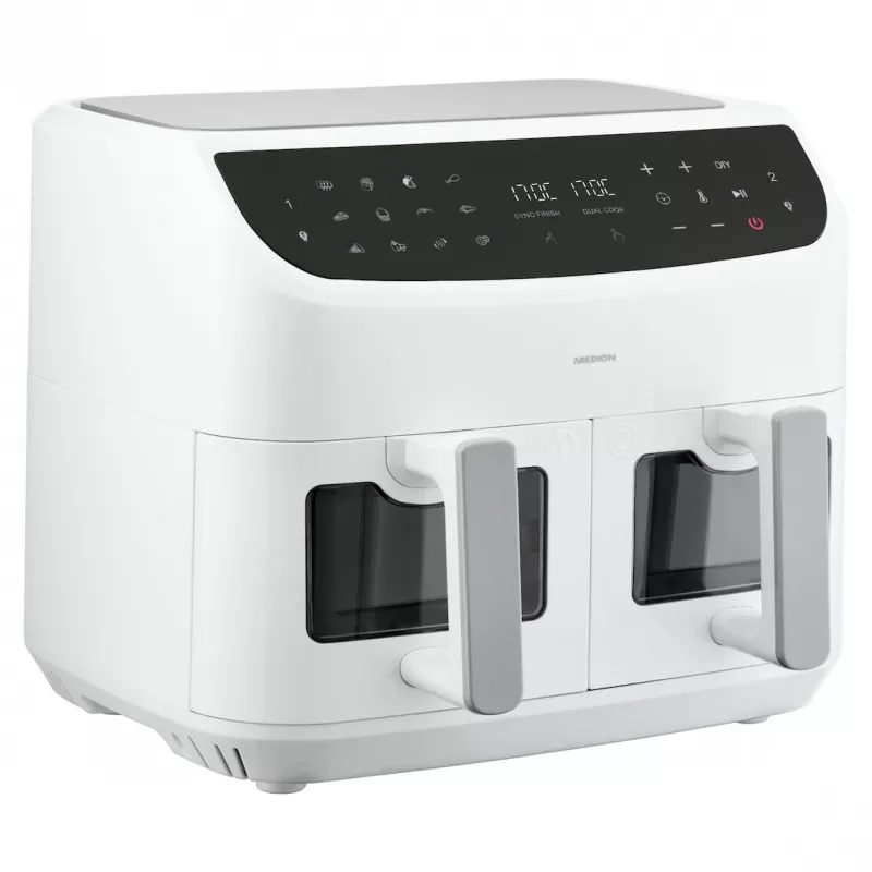 MEDION LIFE P20 Double 8,7 L 2600 W kuumaõhufritüür valge