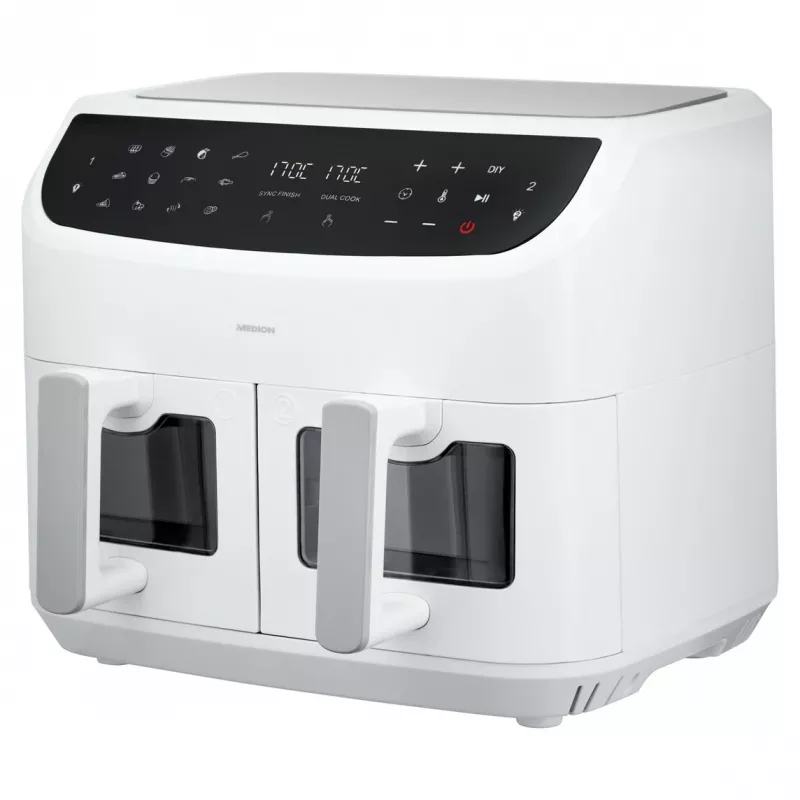 MEDION LIFE P20 Double 8,7 L 2600 W kuumaõhufritüür valge