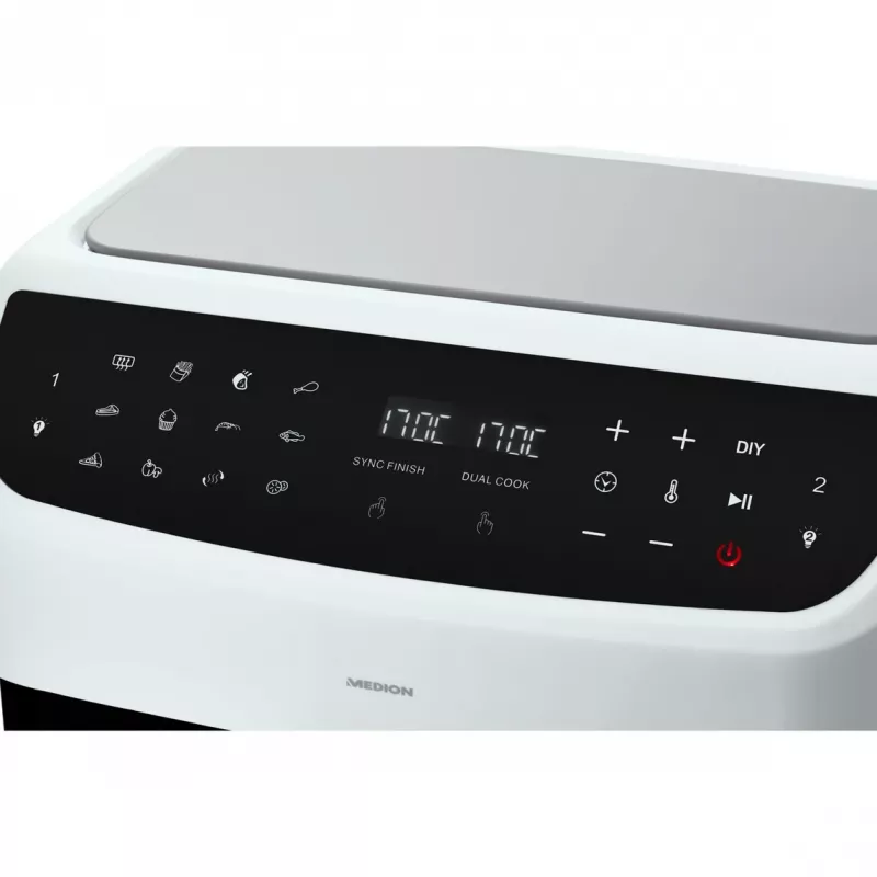 MEDION LIFE P20 Double 8,7 L 2600 W kuumaõhufritüür valge