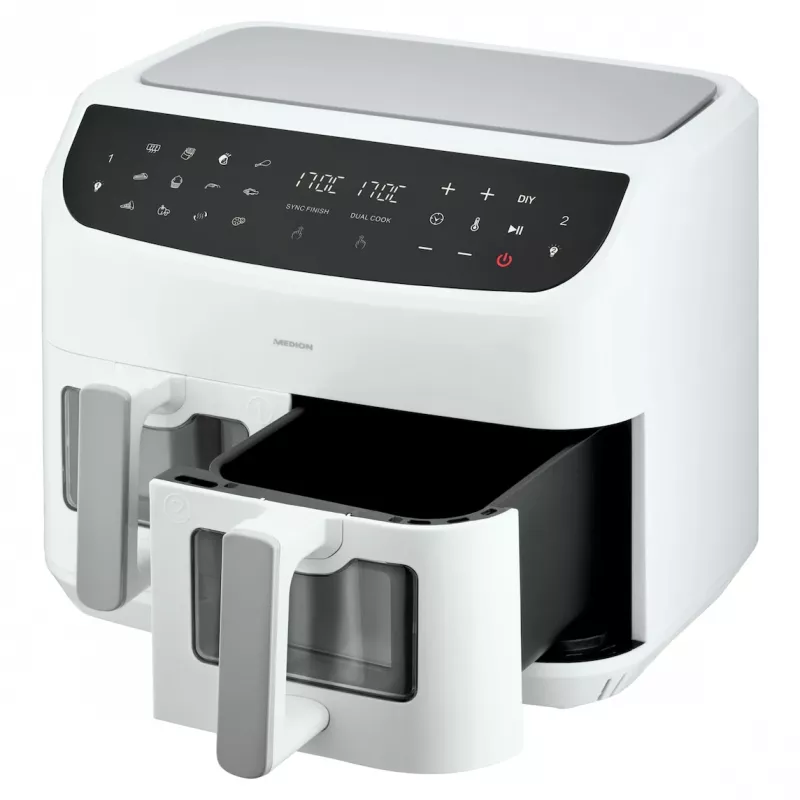 MEDION LIFE P20 Double 8,7 L 2600 W kuumaõhufritüür valge