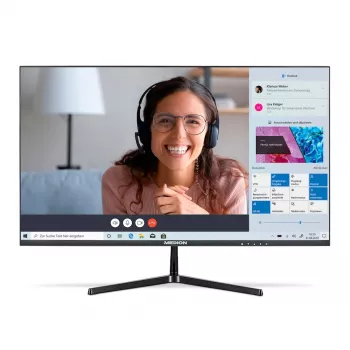 MEDION P52726 arvutiekraan 68,6 cm (27 tolli) 1920 x 1080 pikslit Full HD LCD Must