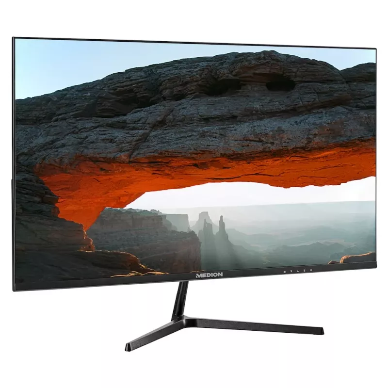 MEDION P52726 arvutiekraan 68,6 cm (27 tolli) 1920 x 1080 pikslit Full HD LCD Must