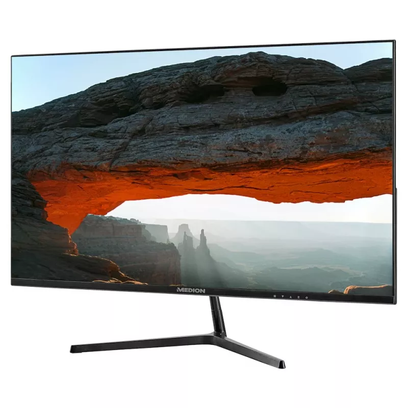 MEDION P52726 arvutiekraan 68,6 cm (27 tolli) 1920 x 1080 pikslit Full HD LCD Must