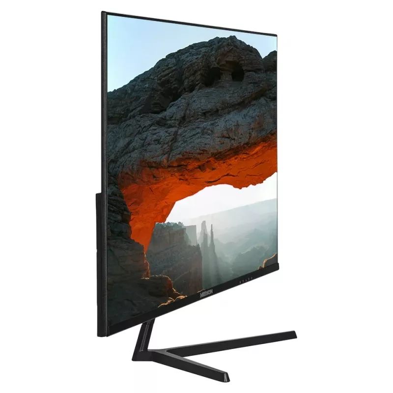 MEDION P52726 arvutiekraan 68,6 cm (27 tolli) 1920 x 1080 pikslit Full HD LCD Must