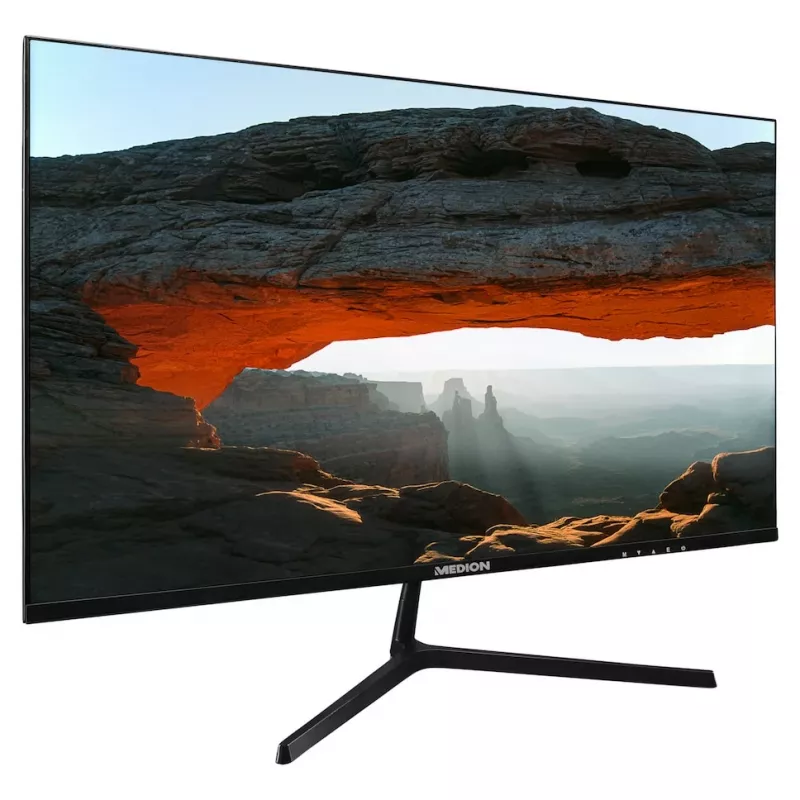 MEDION P52726 arvutiekraan 68,6 cm (27 tolli) 1920 x 1080 pikslit Full HD LCD Must