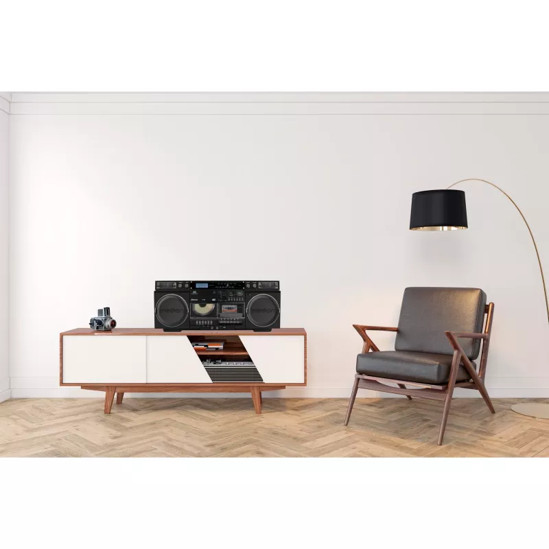 Muusikasüsteem MEDION LIFE P66538 — 20 W, 2-suunalised kõlarid, DAB+/FM/PLL, Bluetooth, LCD-ekraan, must