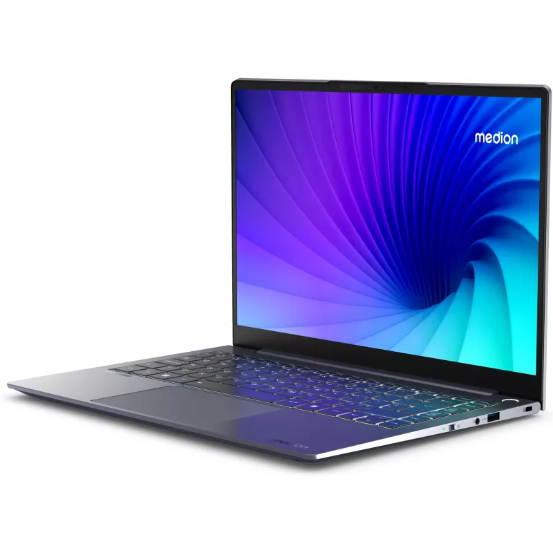 MEDION SPRCHRGD 14 S1 Elite MD62637 Snapdragon X1E-78-100 sülearvuti 35,6 cm (14 tolli) WQXGA+ 16 GB LPDDR5-SDRAM 512 GB SSD Wi-Fi 6E (802.11ax) Windows 11 Home USA inglise keel hall