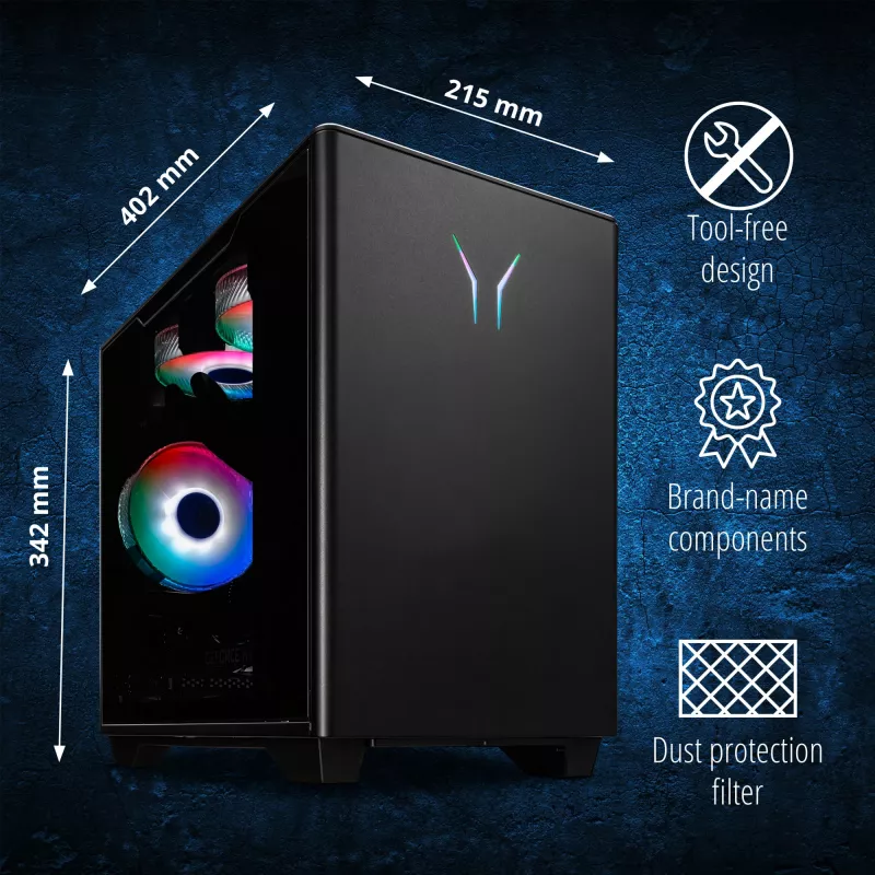 ERAZER Bandit P20 MD35462 Intel Core Ultra 7 265F 32 GB DDR5-SDRAM 1 TB SSD NVIDIA GeForce RTX 5070 Windows 11 Torn PC Must