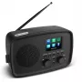 Internetiraadio MEDION 50078817 — DAB+/FM, Wi‑Fi (802.11a/b/g), 5 W RMS, 2,4-tolline TFT, must, Spotify tugi, IPX1