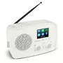 Internetiraadio MEDION 50078821 — DAB+/FM, Wi‑Fi 802.11a/b/g, 5 W RMS, 2,4-tolline TFT, valge